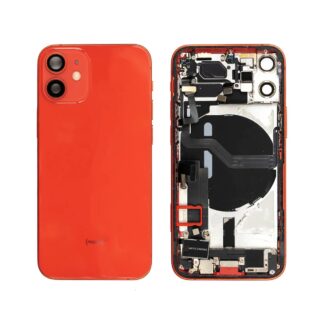 iPhone 12 Mini - Backhousing With Parts (Red)