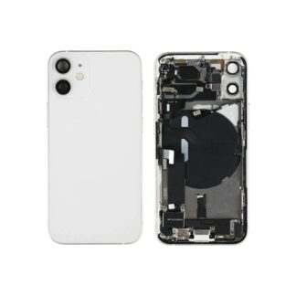 iPhone 12 Mini - Backhousing With Parts (White)